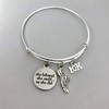 10K Running Gift Adjustable Bangle Charm Bracelet Jewelry She Believed