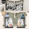 VESTCDF Under Sink Organizer, 2-Tier Pull-Out Cabinet Storage Shelf, Multi-Purpose