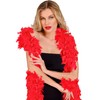 Widmann Feather Boa, red