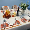 WAZAIGUR Fall Placemats, Maple Trees Fallen Leaves and Birds, Heat-Insulated