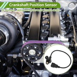X AUTOHAUX No.0K93418891 Crankshaft Position Sensor for KIA Sportage 2.0i 16V 4WD 94-03 Sturdy Black Engine Crank CKP Sensor Metal Plastic 1 Pc
