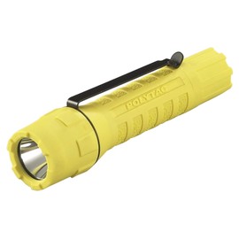 Streamlight 88854 PolyTac 600-Lumen 11500-Candela Tactical LED Flashlight with Helmet Mount Kit and Non-Rechargeable Batteries, Yellow