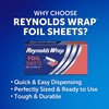 Reynolds Wrap Pre-Cut Pop-Up Aluminum Foil Sheets, 14 x 10.25