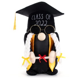 Rae Dunn Class of 2022 Gnome - High School College Graduation Decorations - Gnomes Decorations for Home - Farmhouse Kitchen Decoration - Stuffed Gnomes Plush Shelf Figurines - Gnome Decor Gnome Gifts
