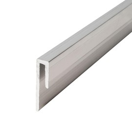 Outwater Aluminum J Channel Fits Material 1/8 Inch Thick Mill Finish Aluminum Cap Moulding 36 Inch Length (Pack of 4)