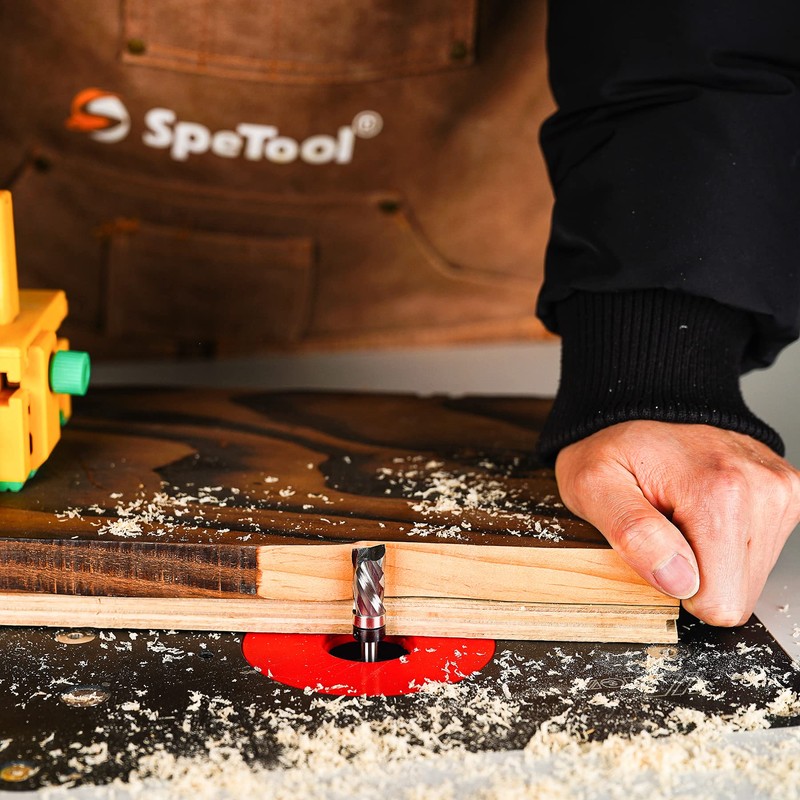 SpeTool Spiral Flush Cutter 8 mm Shank Compression Cut Cutter