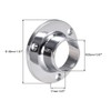 sourcing map Closet Rod Flange,22mm/0.87inch Dia, Wardrobe Socket Bracket Support