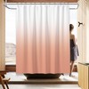 Blush Pink Bathroom Sets with Shower Curtain and Rugs Waterproof