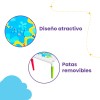 Kit 4 Mesas Didáctica Infantil Con Portavasos Mesa De Juegos