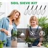 5pcs Soil Sifter Set for Gardening – Includes 2mm/2.8mm/3.8mm/4.3mm/5mm Garden