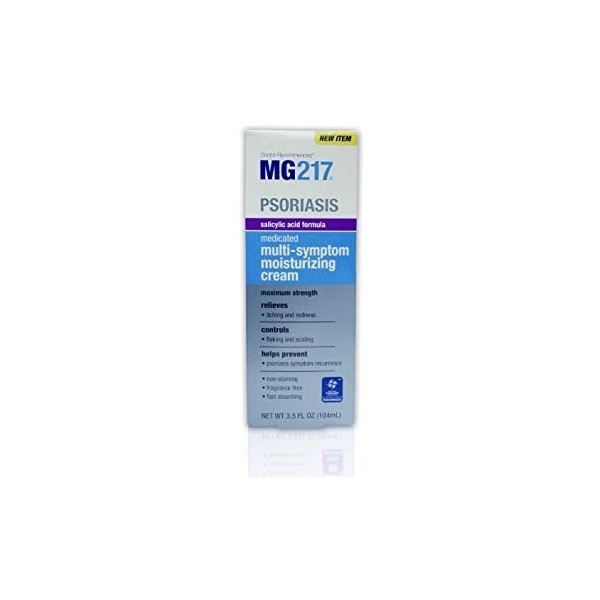 MG217 Psoriasis Medicated Multi-Symptom Moisturizing Cream 3.5 OZ - Buy Packs and SAVE (Pack of 3)