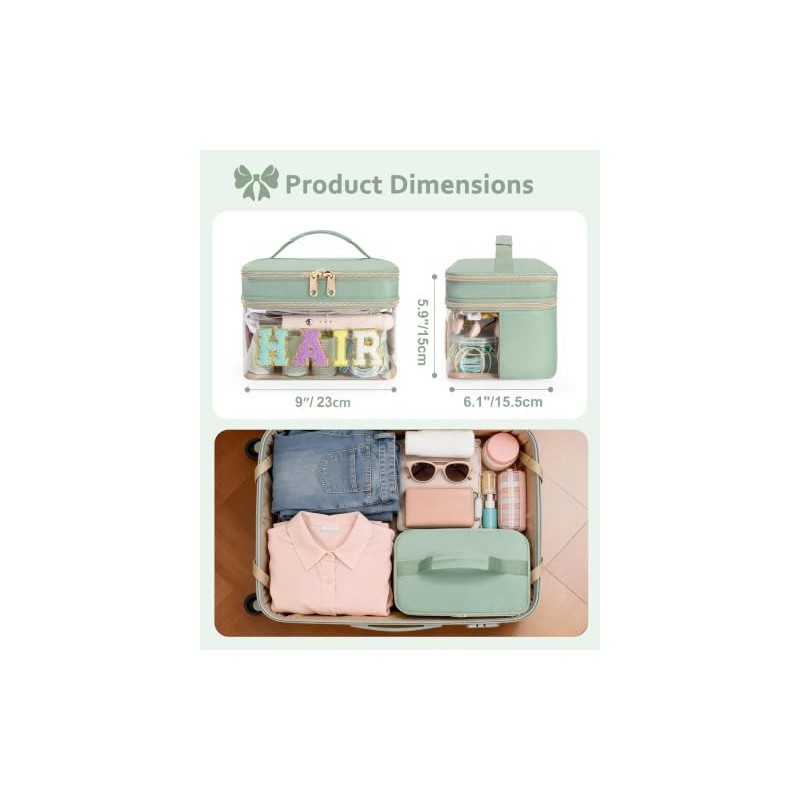 Travel Makeup Organizer, Compact Lightweight Accessory for Travel and Daily
