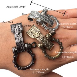 SU LIFE Metal Paracord Buckles Bow Clasps Screw Pin Anchor Shackle Adjustable Shackles Buckles for Paracord Bracelet Belt 10 PCS