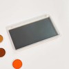 UDTIP 2PC Empty Magnetic Makeup Palette, White Frosted Clear Lid,