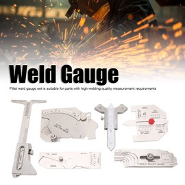 6Pcs Weld Gauge Set Depth Gauges Welding Inspection Test Angle Measuring Tool