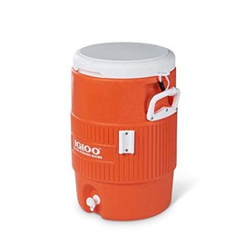 Igloo 5-Gallon Heavy Duty Seat Top Water Container - Orange 5 gal