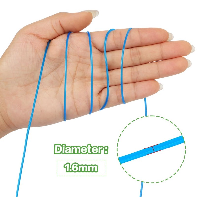 1.6mm Nylon Strimmer Wire, 100M Round Strimmer Line Strong Trimmer