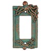 Top Brass Large Octopus/Kraken Electrical Cover Wall Plate Bronze/Verdigris Finish