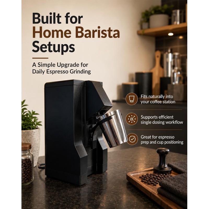 Single Dosing Cup Holder for Eureka Mignon Grinder Snap-On Espresso