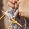 40pcs Knitting Needle Stoppers,Knitting Needle Hugger,Stitch Stopper,Needles Minder Knitting Tools