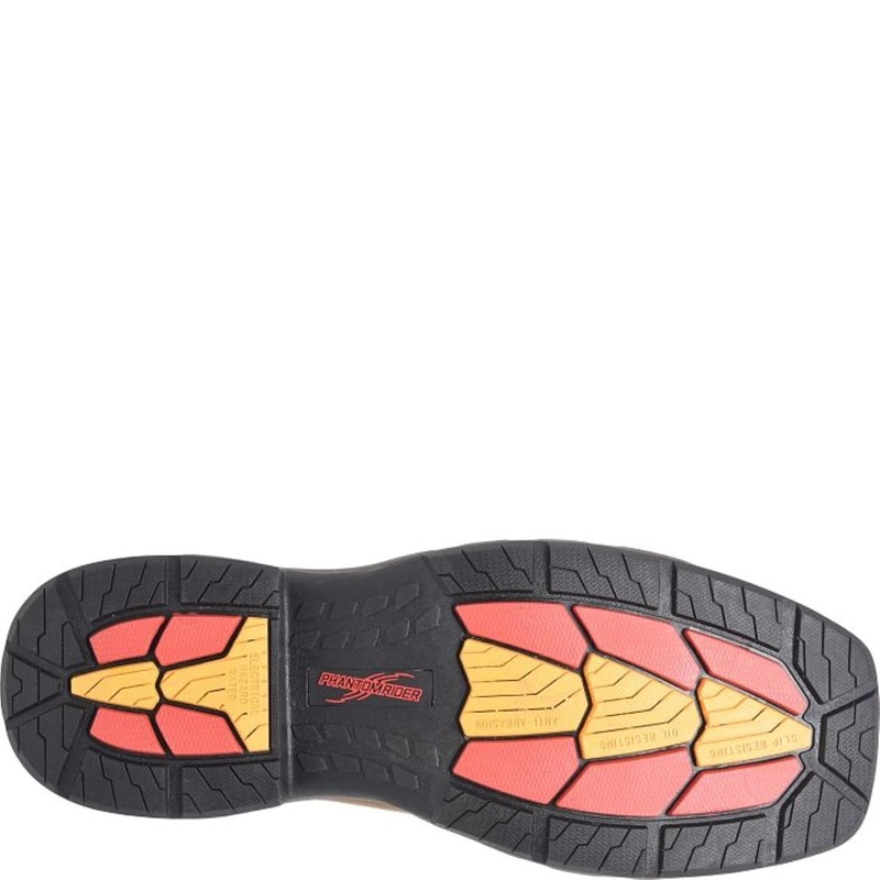 PHANTOM RIDER Men's DH5368 Heisler Comp Toe, Brown - 9