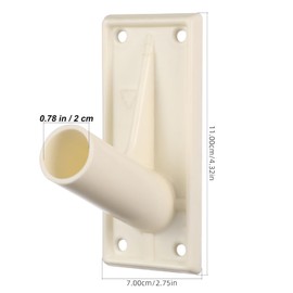 Operitacx Flag Pole Holder for Outside House, 2Pcs Wall Mounted Flag Pole Bracket, Flag Holder for House Porch & Outdoor