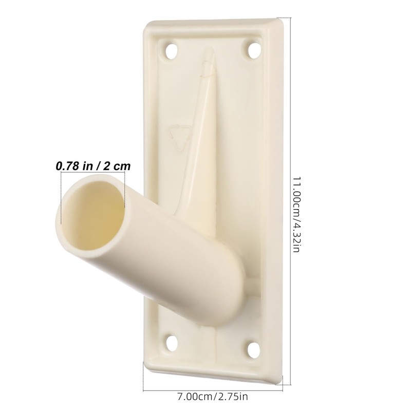 Operitacx Flag Pole Holder for Outside House, 2Pcs Wall Mounted