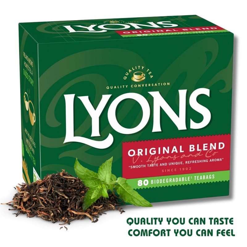 Lyons Original Blend Irish Tea Bags Smooth Taste and Unique