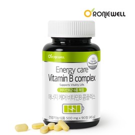 Ronywell Energy Care Vitamin B Complex 500mg x 90 Tablets / 로니웰 에너지케어 비타민B 콤플렉스 (500mg×90정)