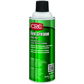 CRC Red Grease 03079 – [Pack of 12] 11 WT OZ, Multi-Purpose Aerosol Lubricant, Red Color for Easy Visual Inspection