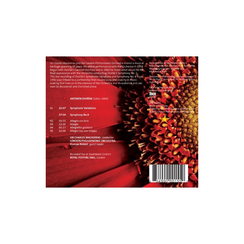 Dvorak: Symphonic Variations/Symphony No. 8