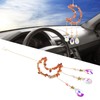 Moon Wind Chimes Bright Crystal Hanging Pendant Window Decoration for