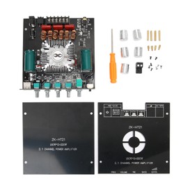 BT Power Amplifier Board Stereo 2.1 Channel Built in Cooling Fan USB Amplifier Board DC15‑36V