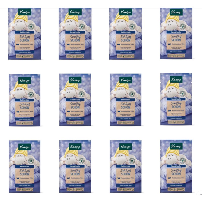 KNEIPP Bath Crystals Sleep Beautiful Moonlight Flower and Mallow 12