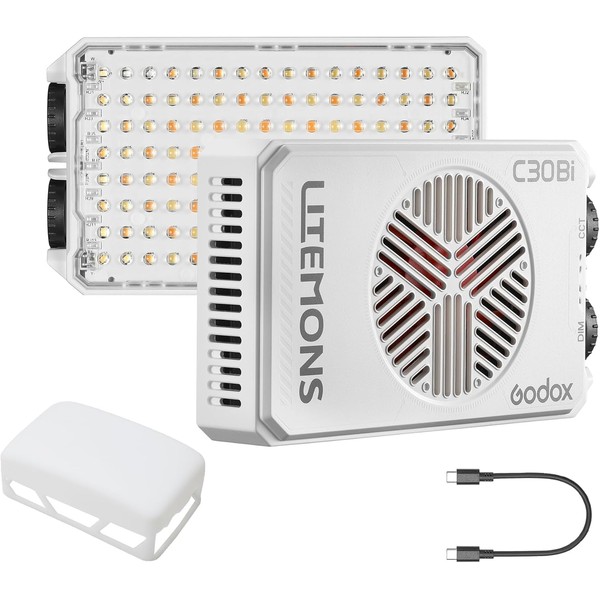 GODOX Litemons C30BI Led Video Panel Light,30W On Camera Pocket