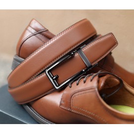 CHAOREN Ratchet Belts Men, 1 3/8" Mens Belts Leather Buckley Belt, Perfect Companion to Men's Oxfords