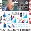 FEIFEI'S BOW 10 Sheets Kids Princess Temporary Tattoos Sticker Waterproof