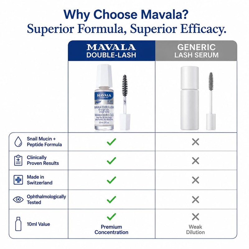 Mavala (MA6HL) Double-Lash Trattamento per ciglia più lunghe, dense e