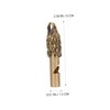 BESPORTBLE 1pc Brass Referee Whistle Keychain Survival Pendant for Outdoor