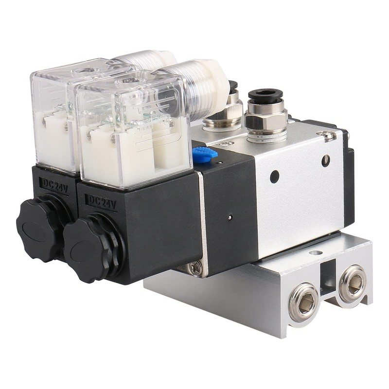 Baomain 2 Space Pneumatic Solenoid Valve 3V210-08 24VDC PT1/4 2