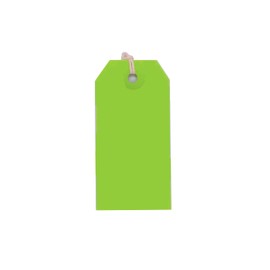 K-Kraft USA-Made Gift Tags Pre-Strung in Variety of Colors and Sizes (#3 = 3.75 x 1.875 inches, PRE-Strung Green)
