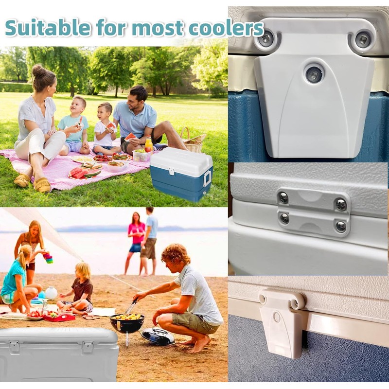 Cooler Hinge and Latch Replacement Kit for Igloo,Repair and Replace