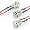 3 Pack 12V Prewired Waterproof Push Button Switch – Momentary