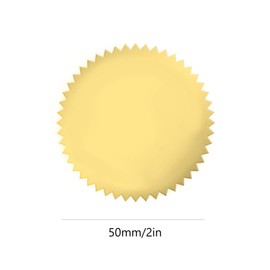 CRASPIRE 100pcs Gold Foil Certificate Seals Math Embossed Gold Certificate Seals 2" Round Self Adhesive Embossed Stickers for Invitations Graduation Monogram Seals