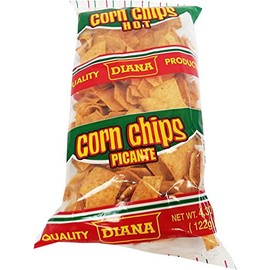 Prodiana Corn Chips Hot Snack 4.30 oz - Picante (Pack of 18)
