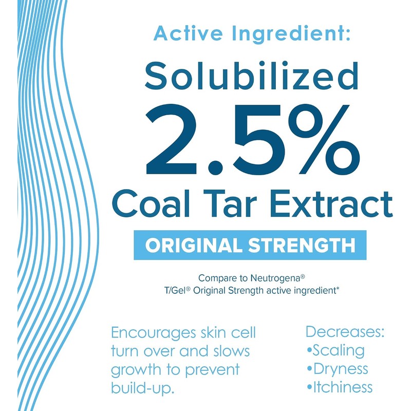 True+Real Therapeutic Plus Tar Gel Anti-Dandruff Shampoo 0.5% Coal Tar,