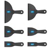 6-Pack Plastic Putty Knife Set, Non-Scratch Scraper & Spackle Spreader
