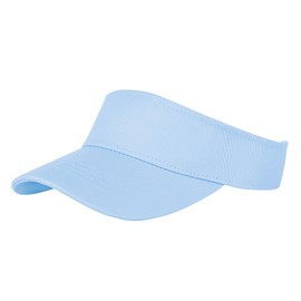 Komorebi Kids Girls Visor Athletic Sun Hat for Boys Adjustable Golf Visor Hat Youth Outdoor Sport Hat Cotton Tennis Hat Light Blue 6-12 Years