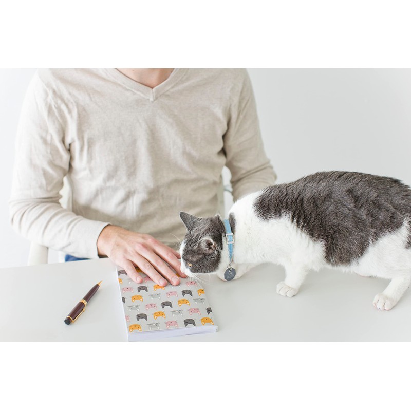 Pearhead Pet Cat Journal, Sweet Cat Face Notebook, School Journal