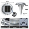 SIEDiNLAR Solar Driveway Dock Lights 16 LEDs 9 Modes, Deck